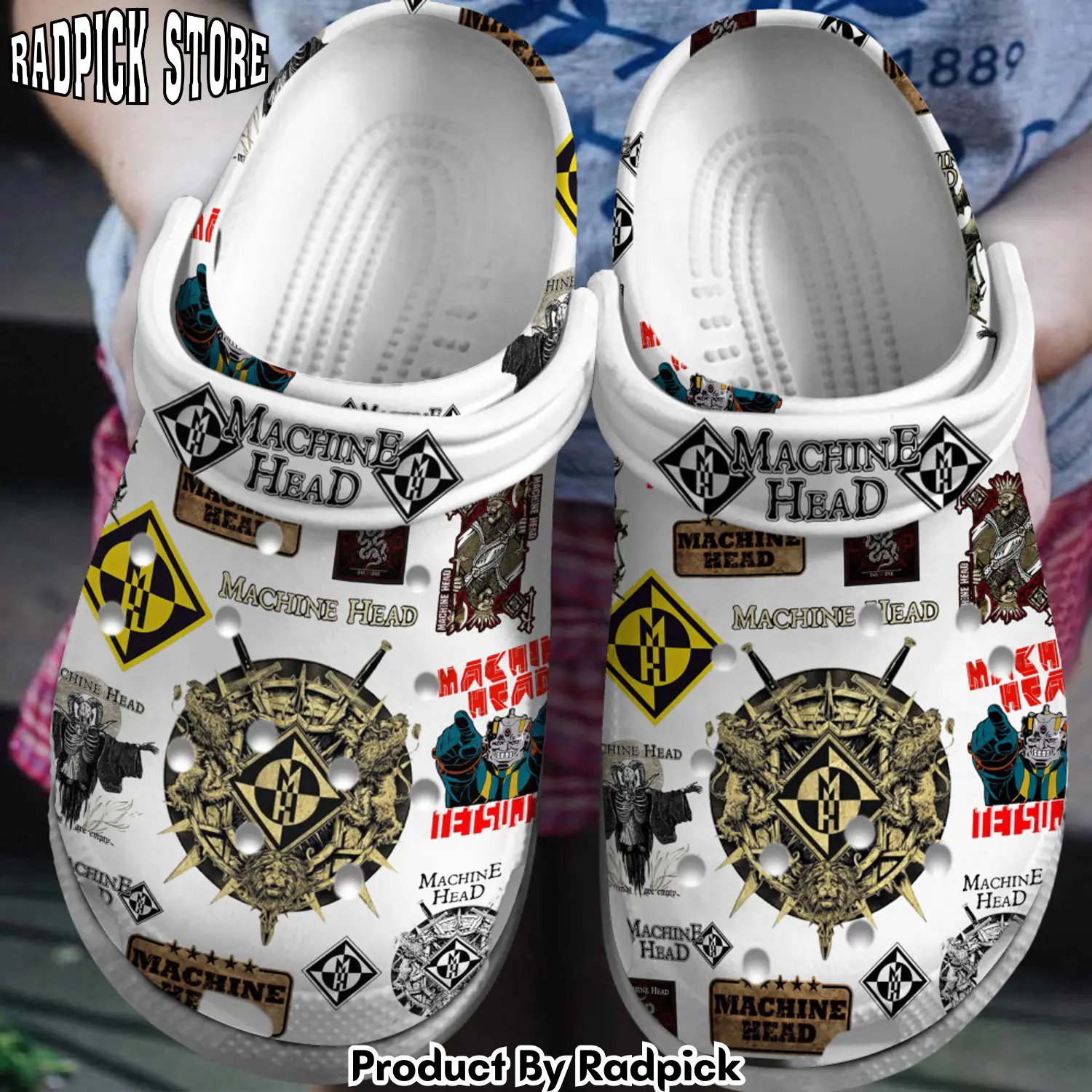 Radpick premium machine head music clogs shoes comfortable for men women rp6522241